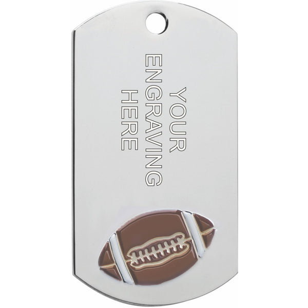 DOG TAG FOOTBALL MEDAL – Deans KC