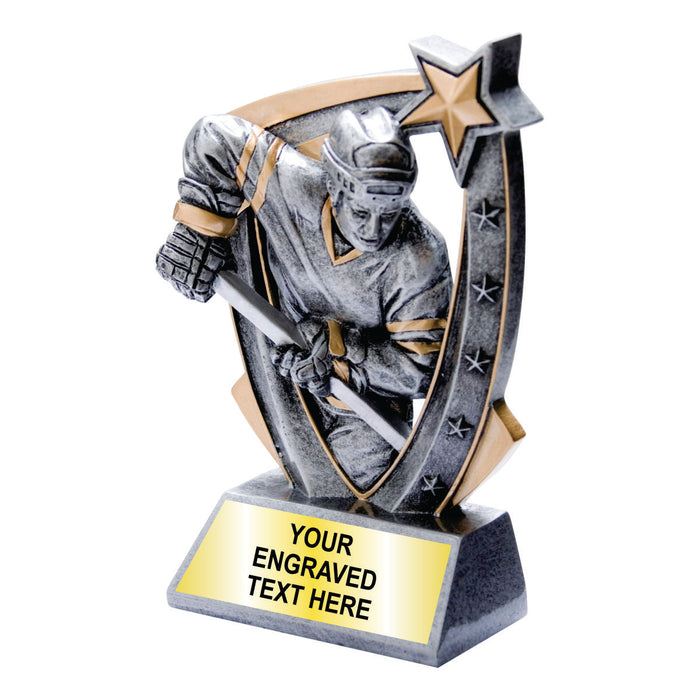 3-D Resin Hockey Trophy